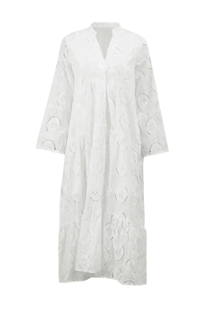 Kylie - Vestido maxi bordado