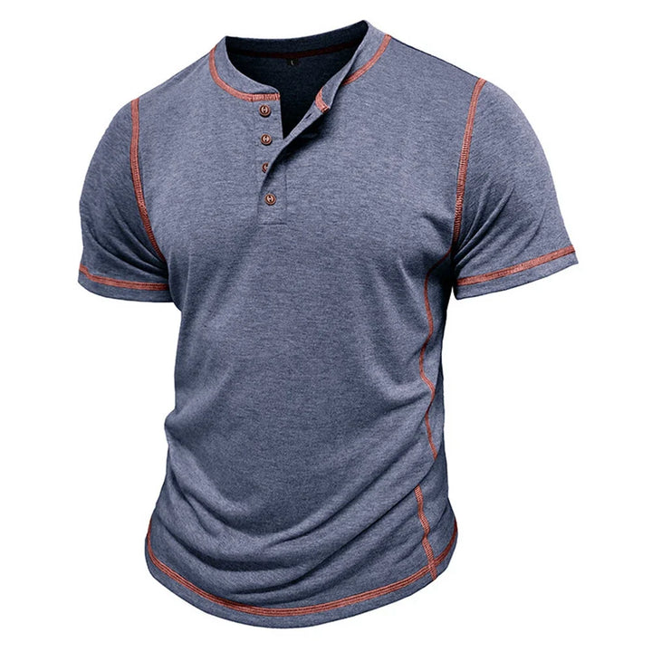 Bardwell - Playera Henley de tacto suave