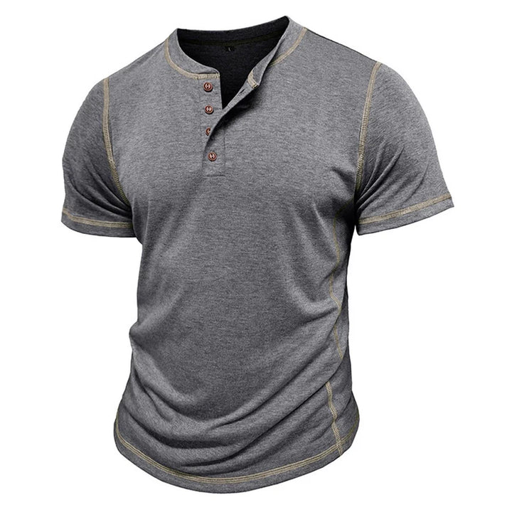 Bardwell - Playera Henley de tacto suave