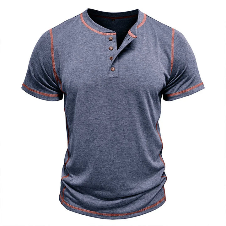 Bardwell - Playera Henley de tacto suave