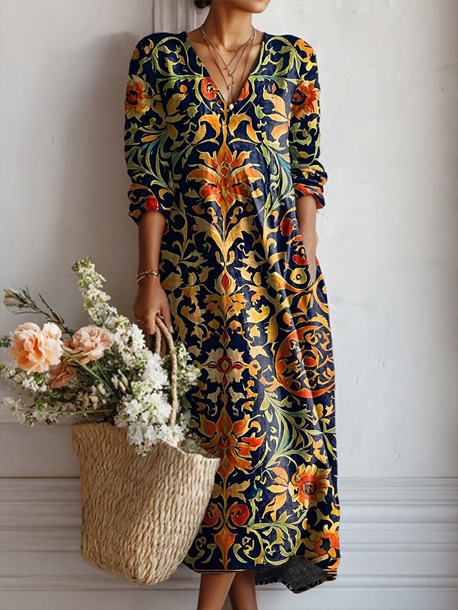 Felicidad - Vestido floral suave al tacto