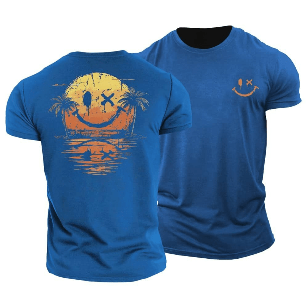 Dunmore - Playera con estampado gráfico de tacto suave
