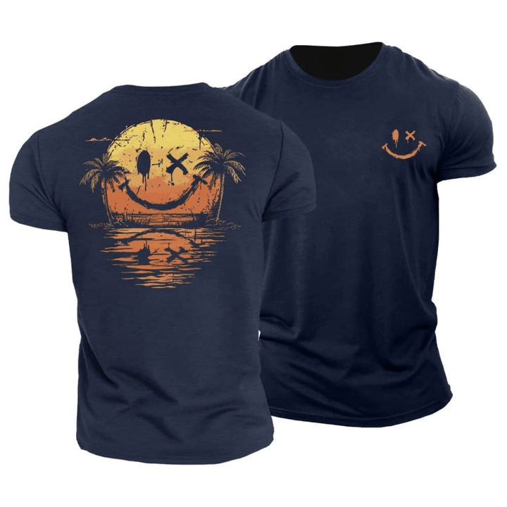 Dunmore - Playera con estampado gráfico de tacto suave