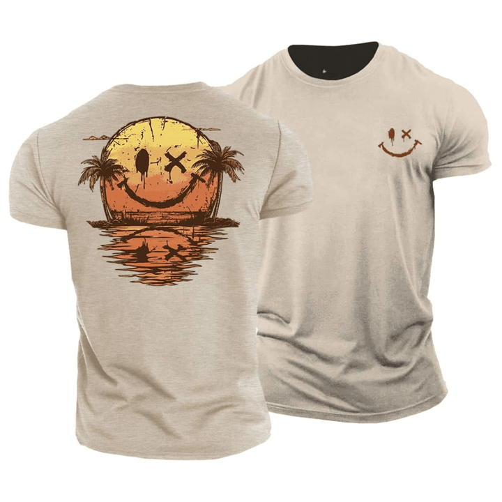 Dunmore - Playera con estampado gráfico de tacto suave