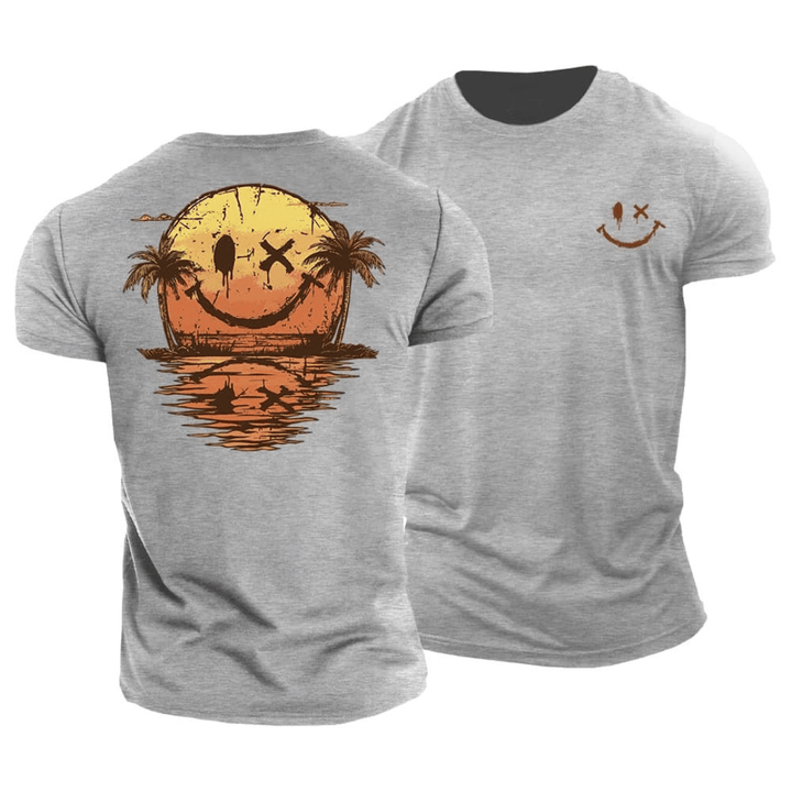 Dunmore - Playera con estampado gráfico de tacto suave