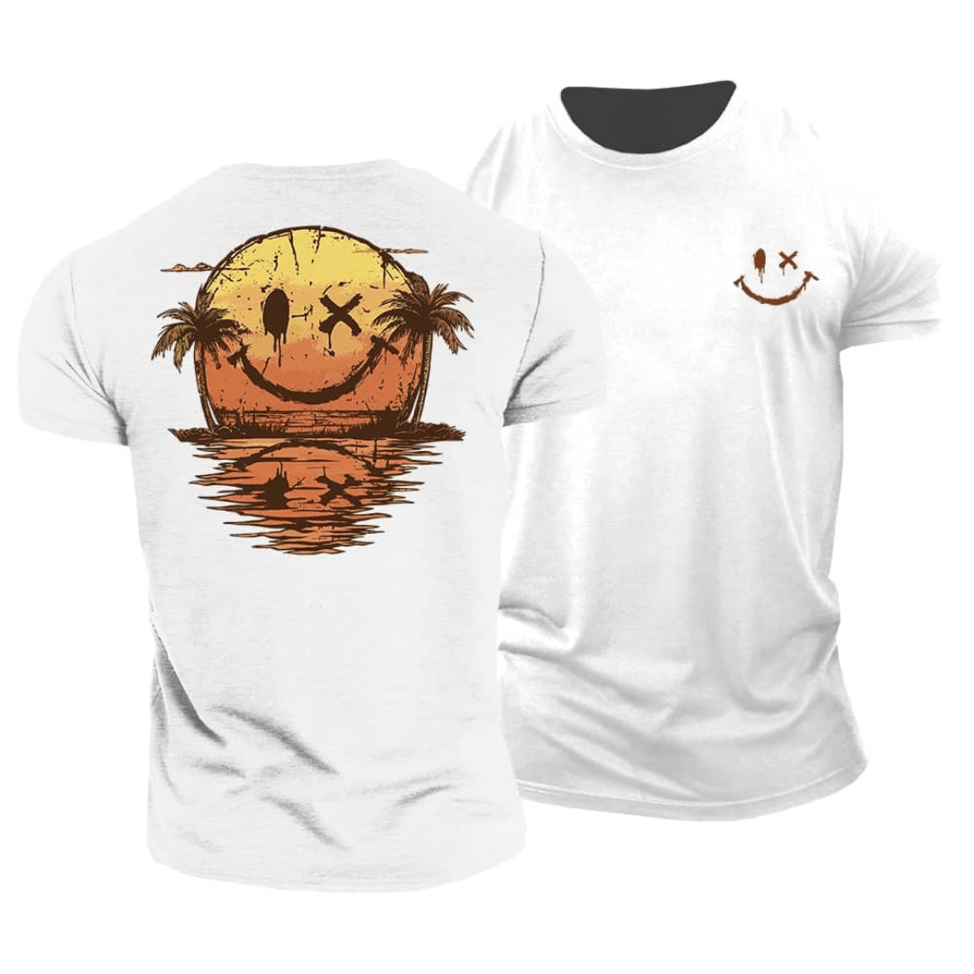 Dunmore - Playera con estampado gráfico de tacto suave