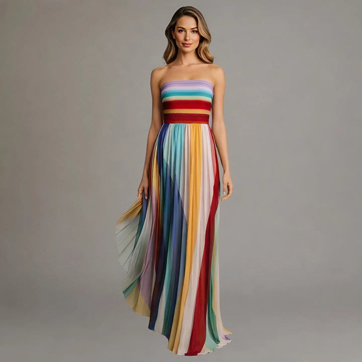 Alvera - Vestido maxi de tacto suave
