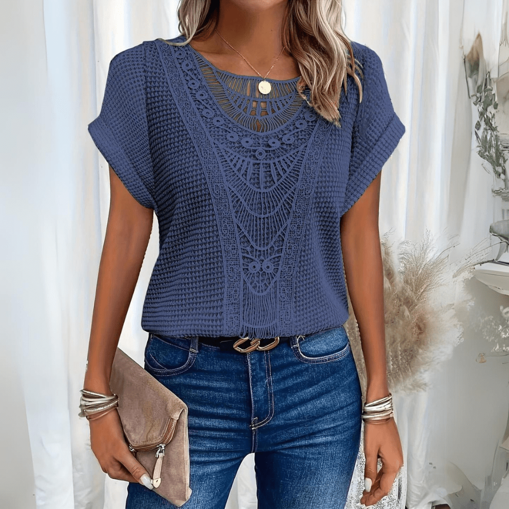 Florisa - Top de crochet