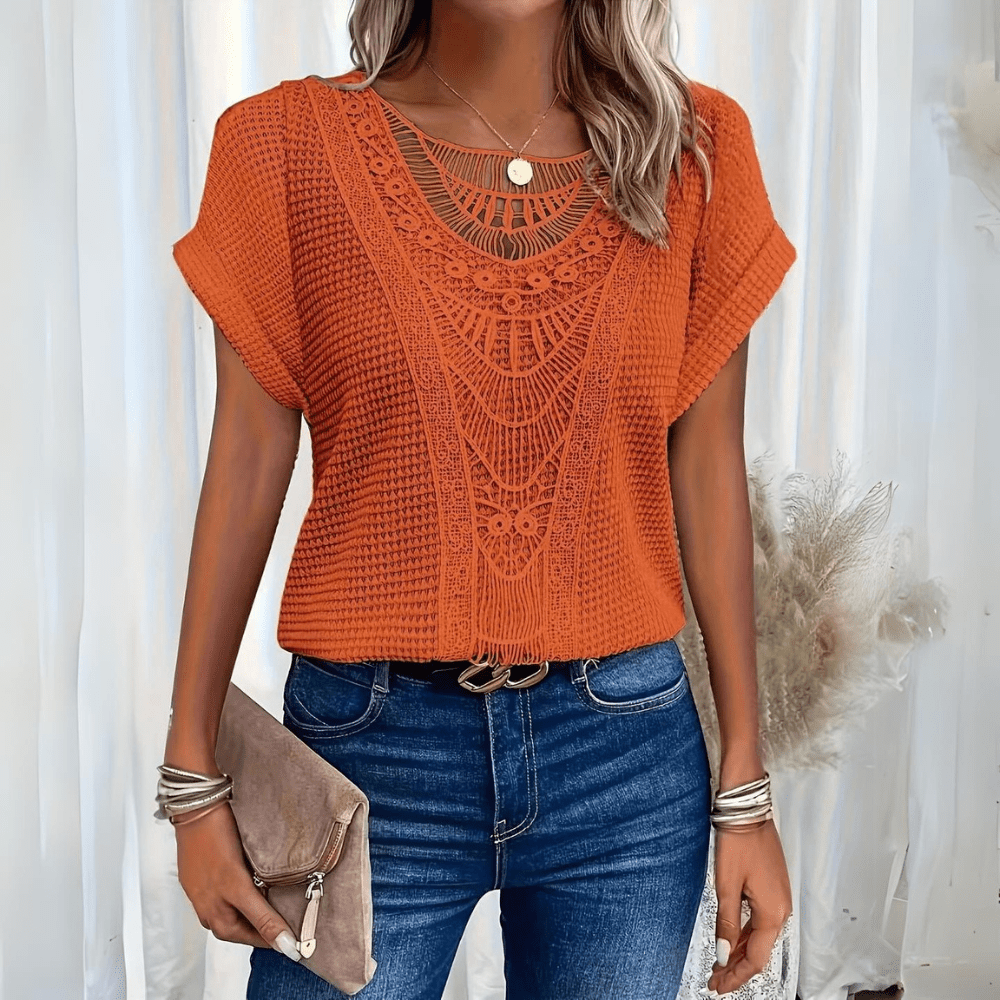 Florisa - Top de crochet