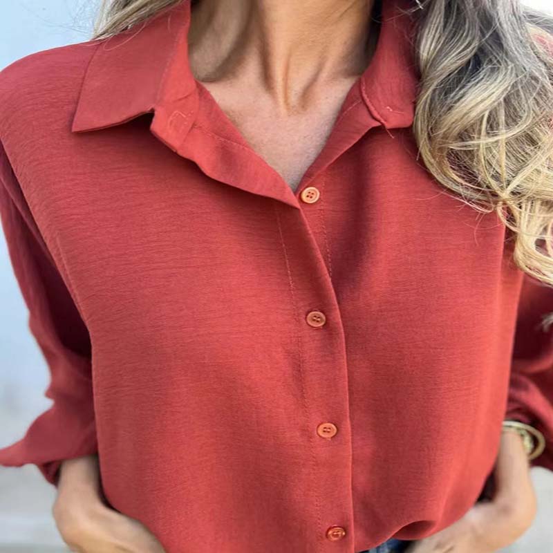 Noreyssa - Camisa de manga larga suave al tacto