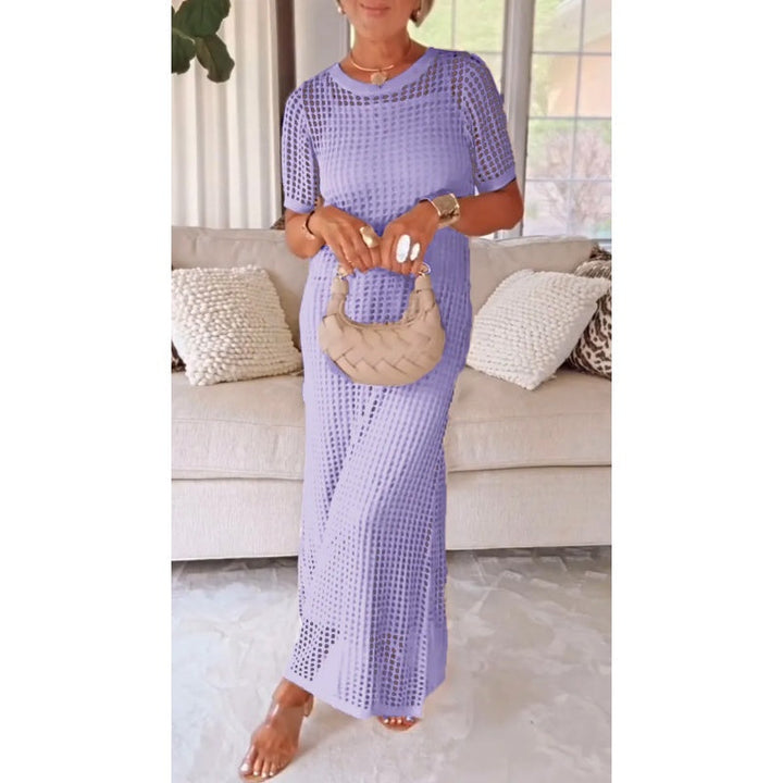 Valesse - Maxivestido con capa suave