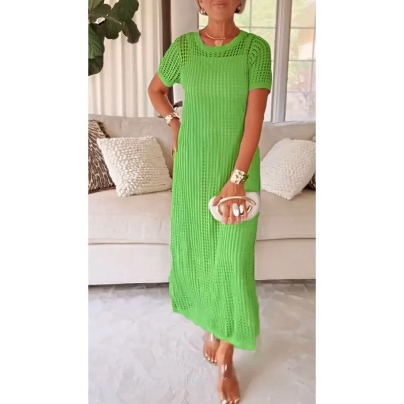 Valesse - Maxivestido con capa suave