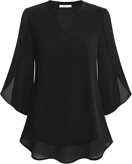Zanyelle - Blusa con capa de tacto suave