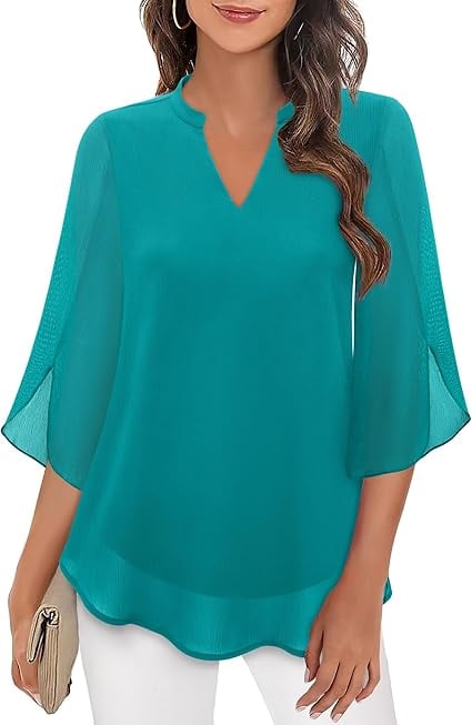 Zanyelle - Blusa con capa de tacto suave