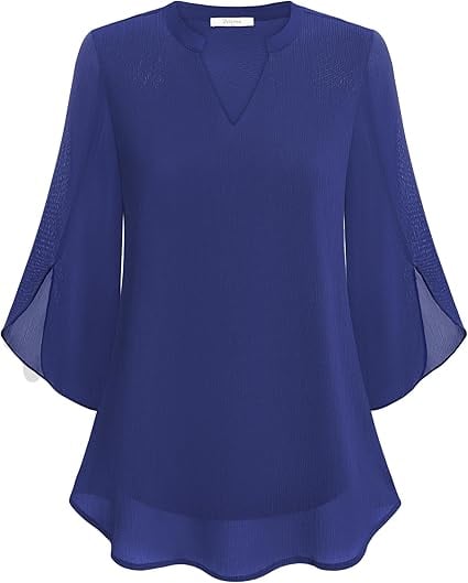 Zanyelle - Blusa con capa de tacto suave