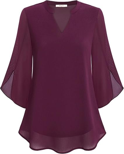Zanyelle - Blusa con capa de tacto suave