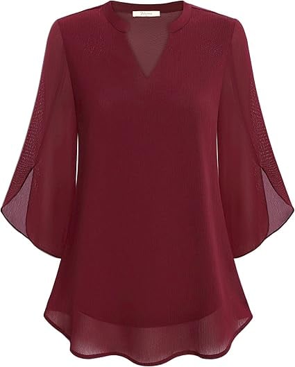 Zanyelle - Blusa con capa de tacto suave