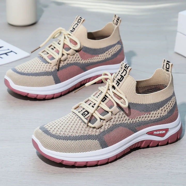 Xarae - Tenis para correr ligeros con amortiguación y agujetas