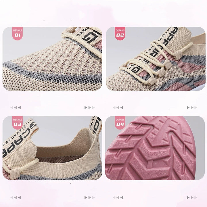 Xarae - Tenis para correr ligeros con amortiguación y agujetas
