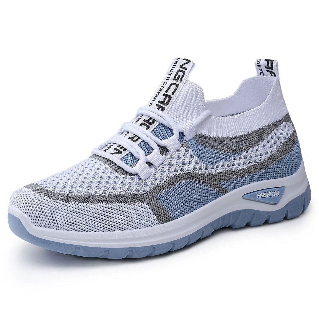 Xarae - Tenis para correr ligeros con amortiguación y agujetas