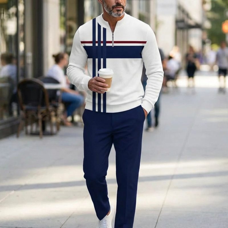 Sylax - Conjunto de dos piezas casual y con estilo