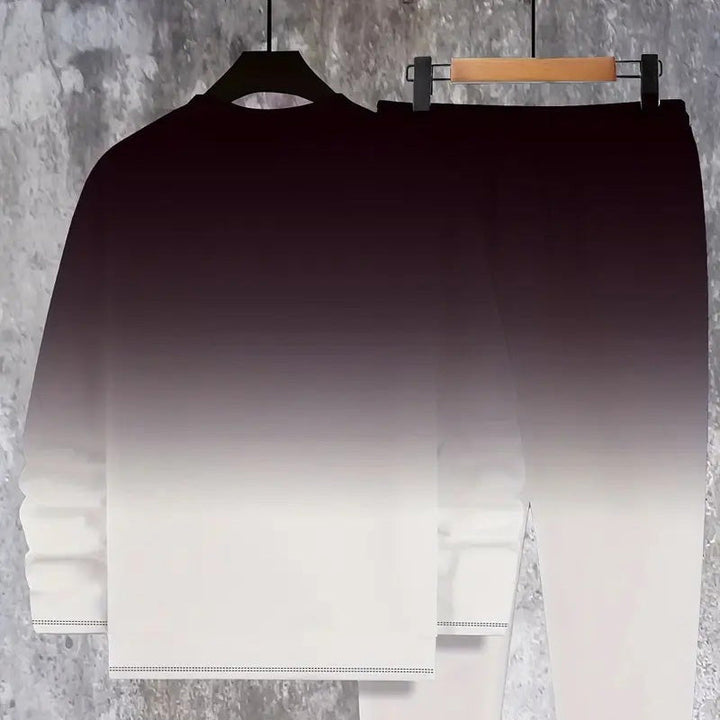 Noryx - Conjunto deportivo para hombre con tacto suave y efecto degradado