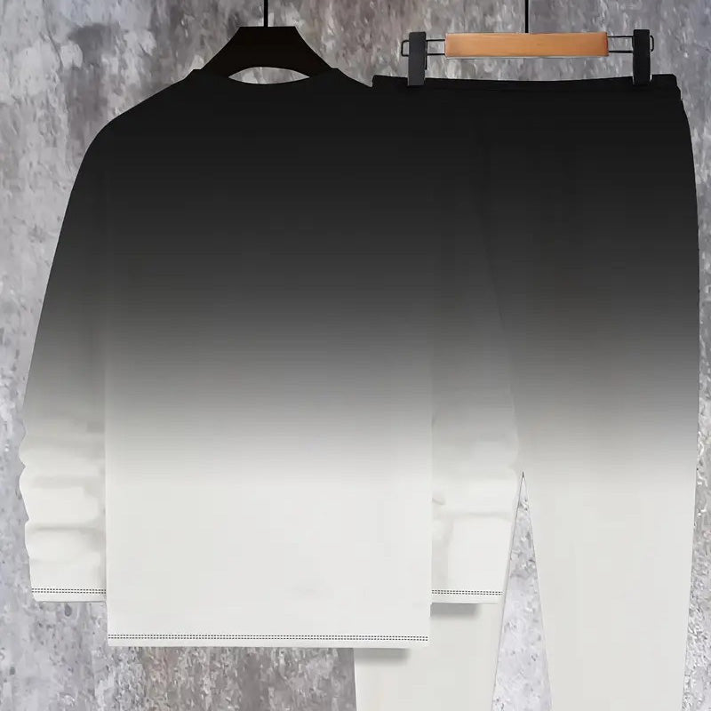 Noryx - Conjunto deportivo para hombre con tacto suave y efecto degradado
