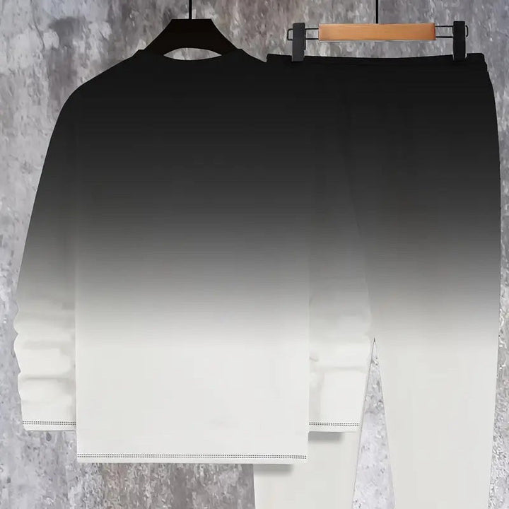 Noryx - Conjunto deportivo para hombre con tacto suave y efecto degradado