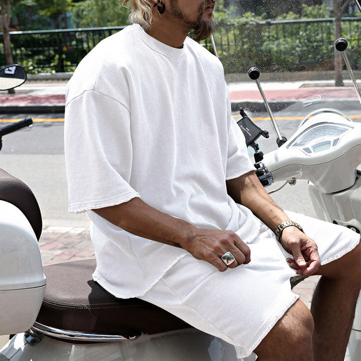 Eamon - Conjunto oversize de camiseta y shorts