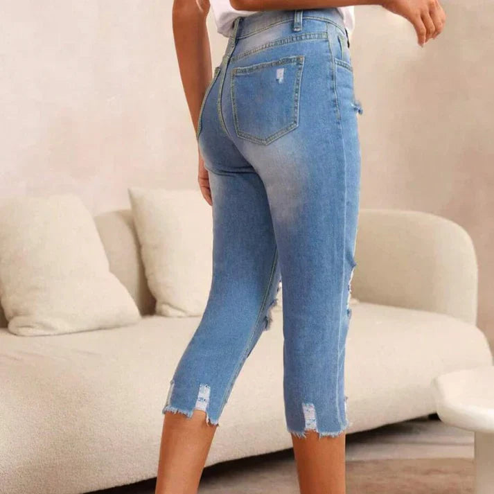Delina - Jeans desgastados