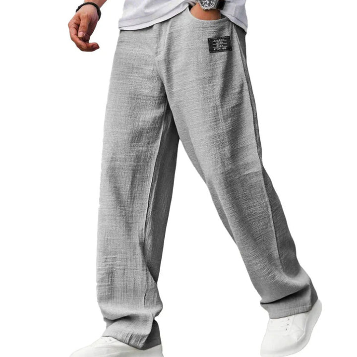 Callen - Pantalón recto ligero con textura