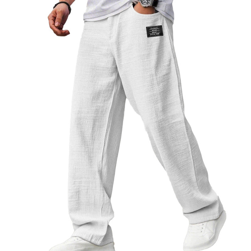 Callen - Pantalón recto ligero con textura