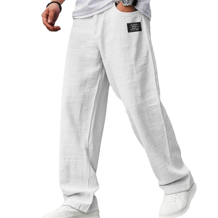 Callen - Pantalón recto ligero con textura