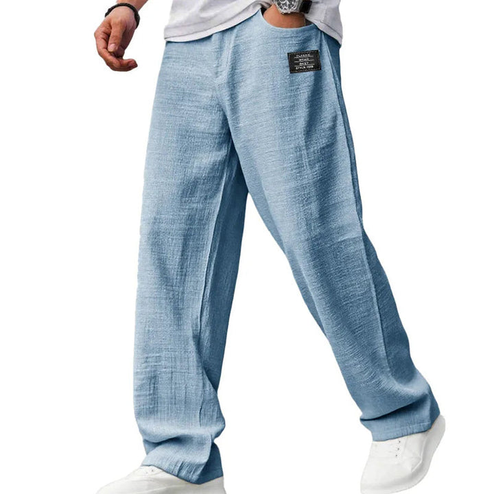 Callen - Pantalón recto ligero con textura