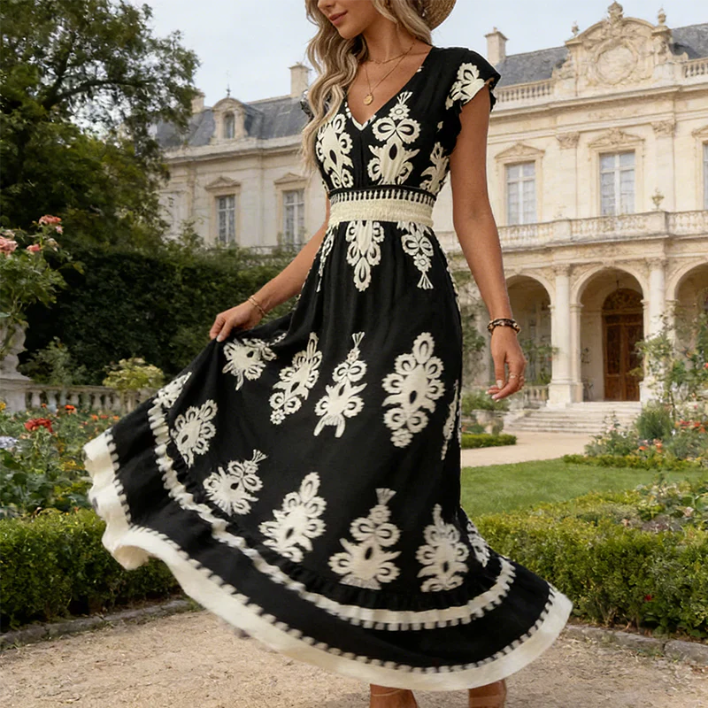 Osyrel - Vestido midi estampado