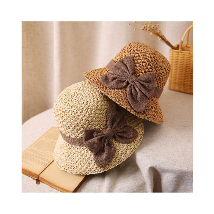 Coralie - Sombrero artesanal para el sol con lazo