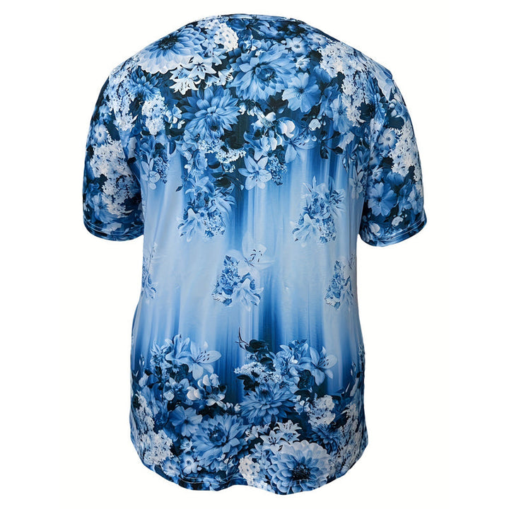 Briala - Blusa floral con escote en V