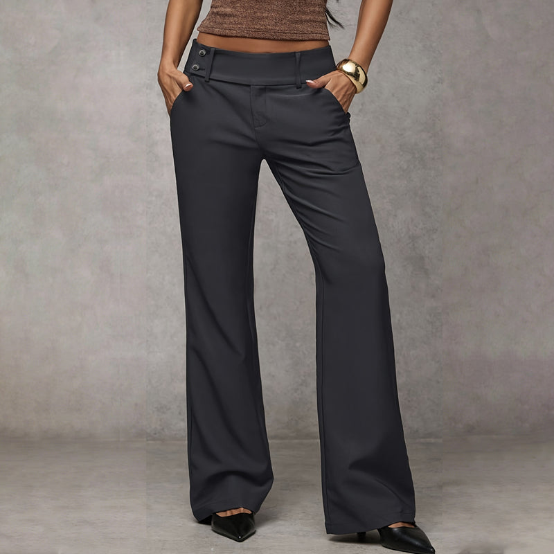 Nylah - Pantalón de sastrería acampanado