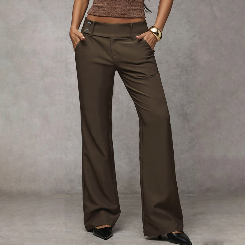 Nylah - Pantalón de sastrería acampanado