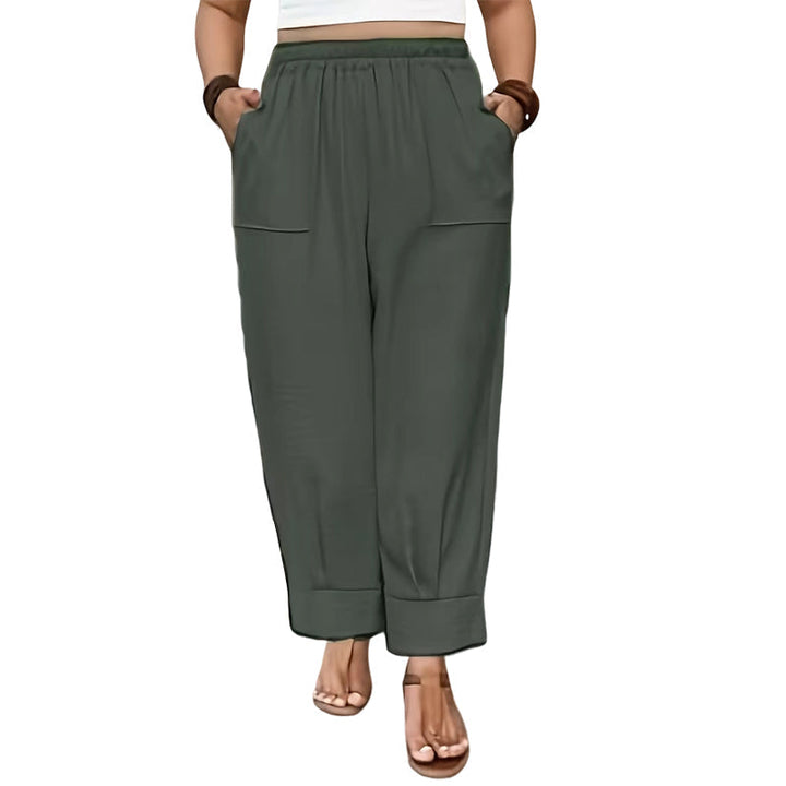 Perdita - Pantalones de pierna ancha de tacto suave