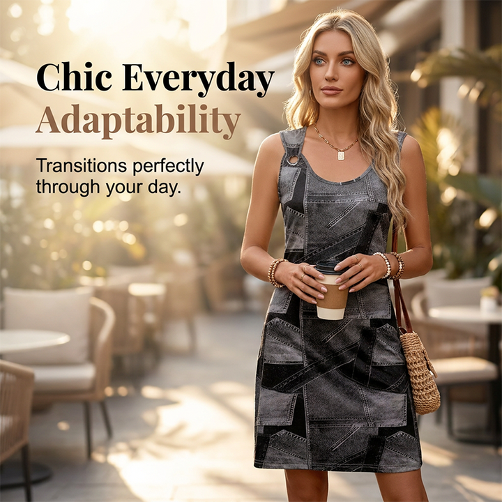 Havilah - Vestido con efecto denim y suave al tacto
