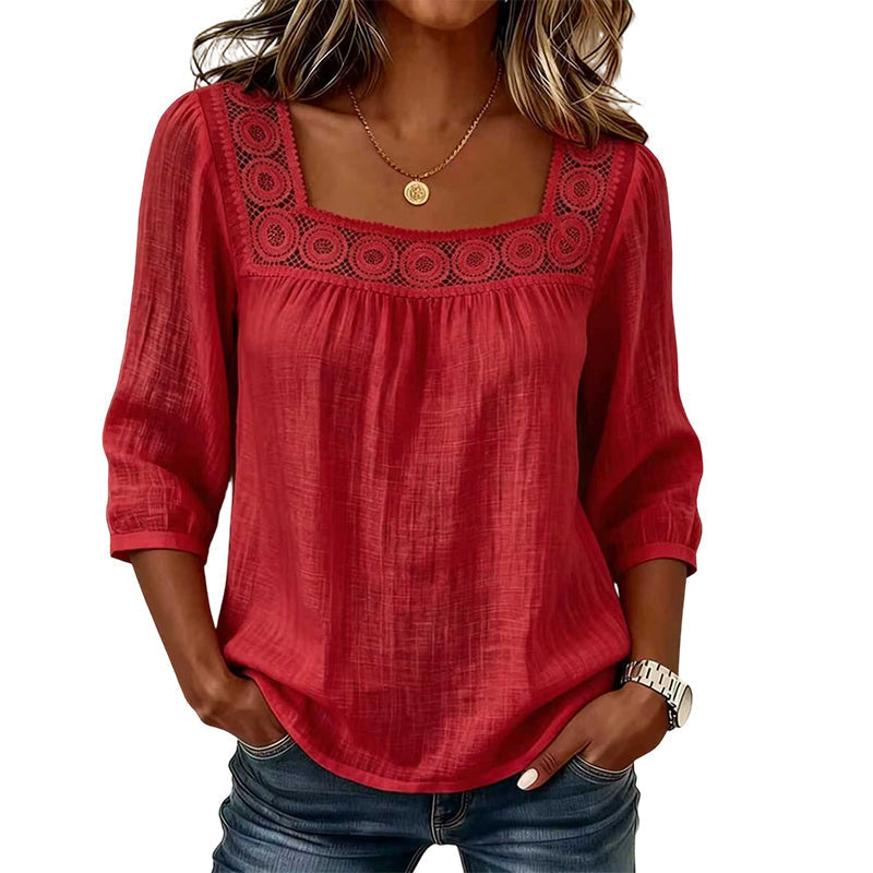 Sadie - Blusa de lino ligera