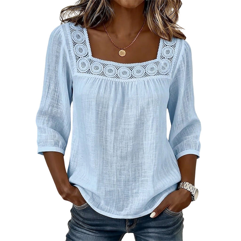 Sadie - Blusa de lino ligera