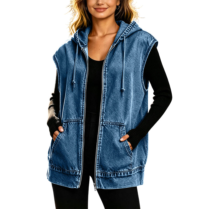 Anemora - Chamarra con capucha oversize premium
