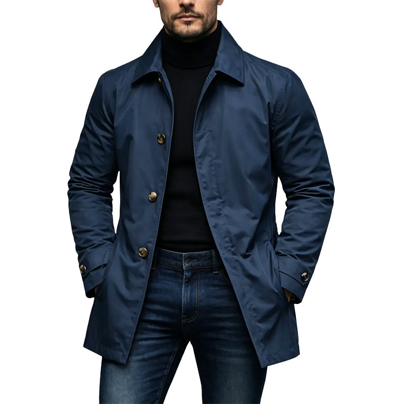 Cassius - Gabardina impermeable de largo medio