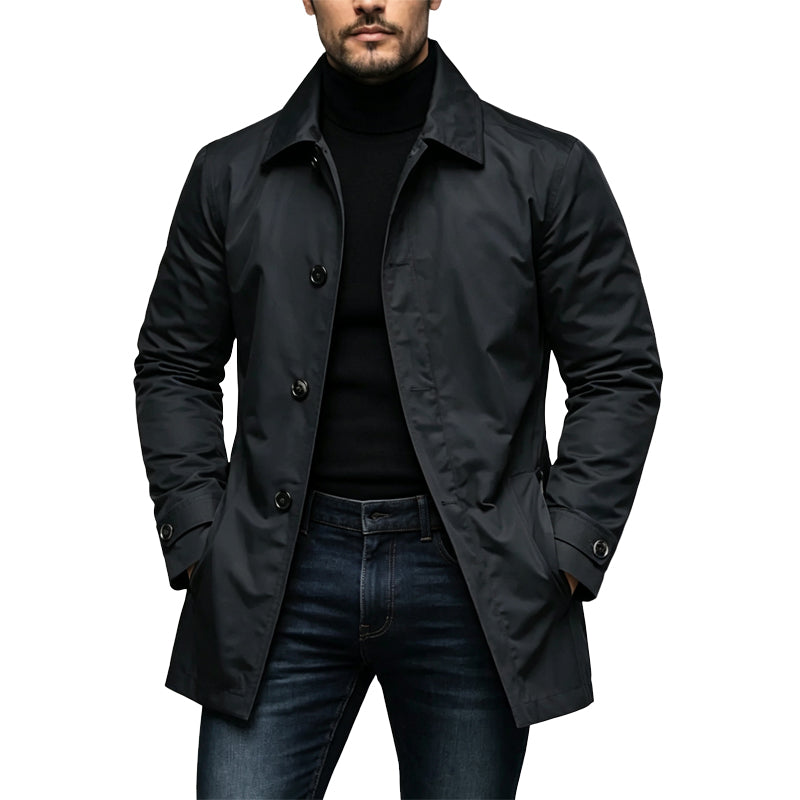 Cassius - Gabardina impermeable de largo medio