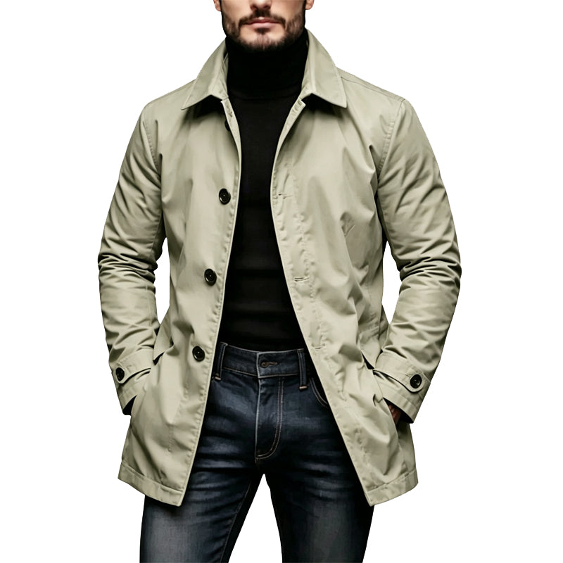 Cassius - Gabardina impermeable de largo medio