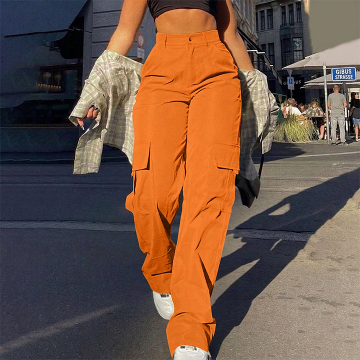Liana - Pantalón cargo de tacto suave
