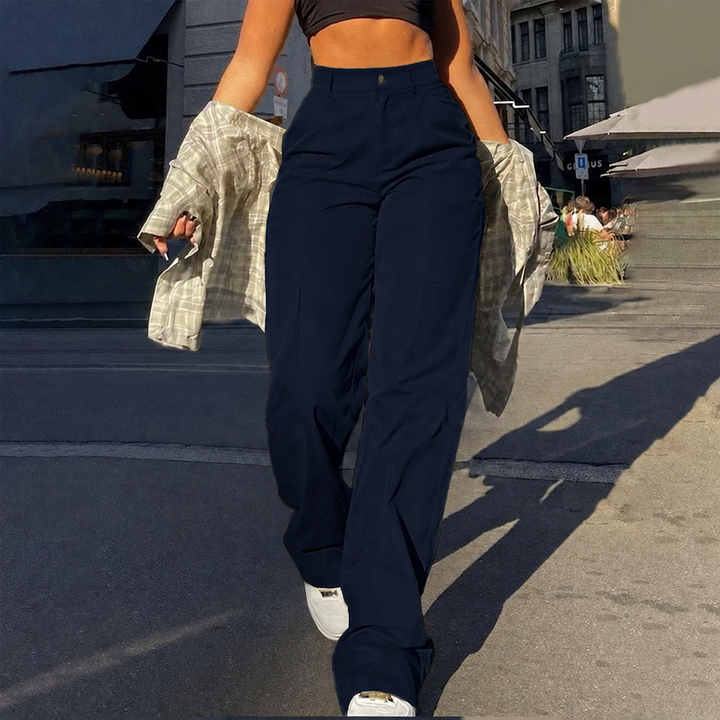 Liana - Pantalón cargo de tacto suave