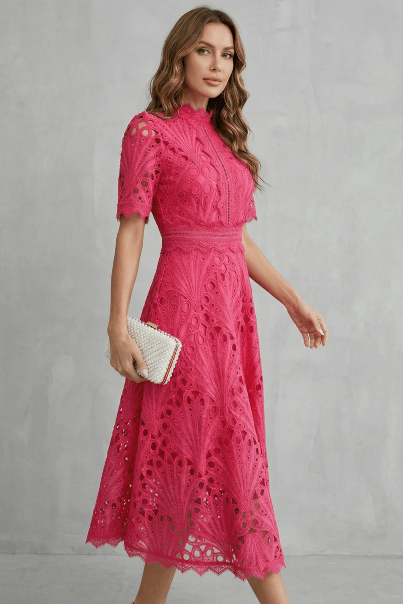 Amaline - Vestido midi de corte A delicado